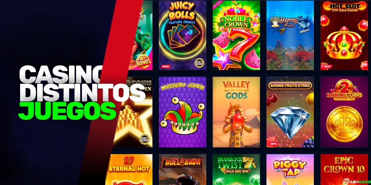 Variedad de juegos en Casino Casinado