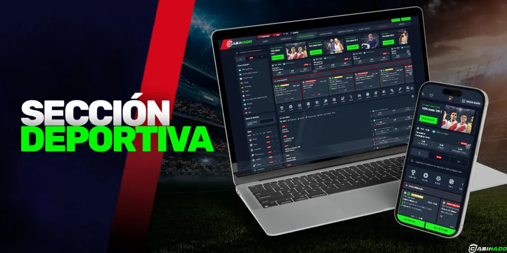 Sección del sitio web dedicada a las apuestas deportivas.